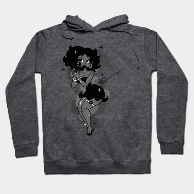 Black Betty Boop Hoodie by TheFreakyHoodie